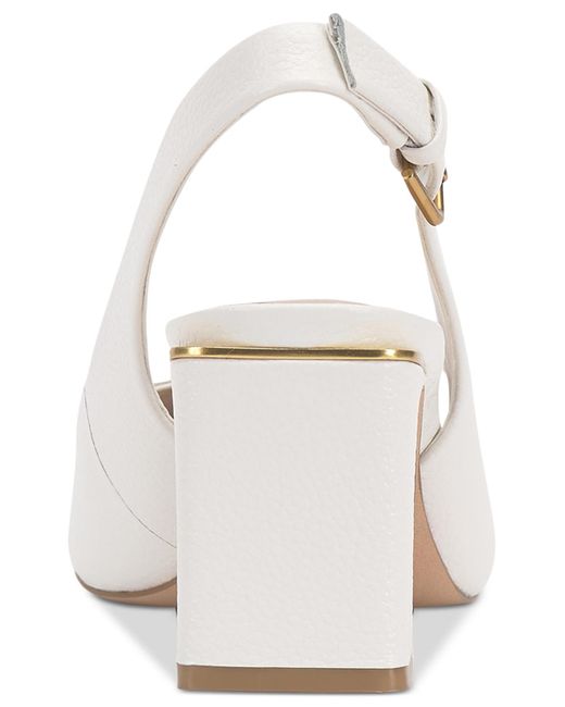 Vince Camuto White Hamden-b Slingback Pumps
