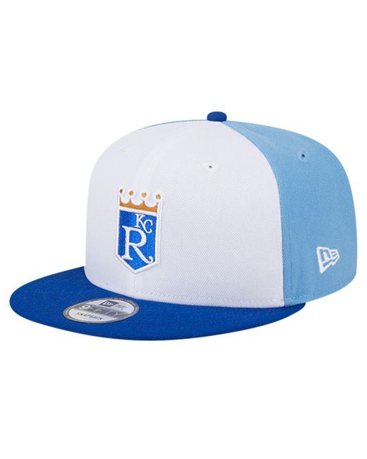 KTZ White/light Blue Kansas City Royals 2024 Batting Practice 9fifty Snapback Hat for men