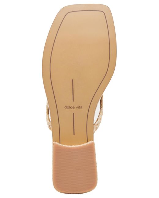Dolce Vita Pink Barty Whipstitch Thong Low Heel Sandals