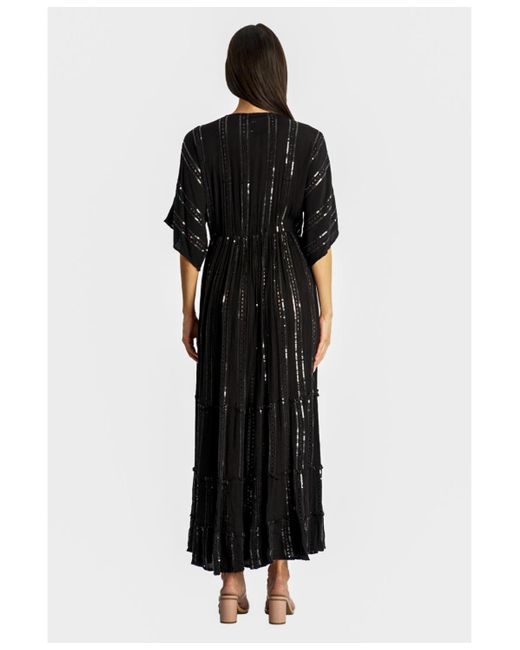 La Moda Clothing Black Maxi Dress