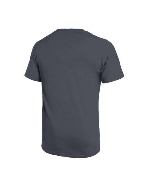 Majestic Blue Threads Atlanta Falcons Sundays Skyline T-shirt for men