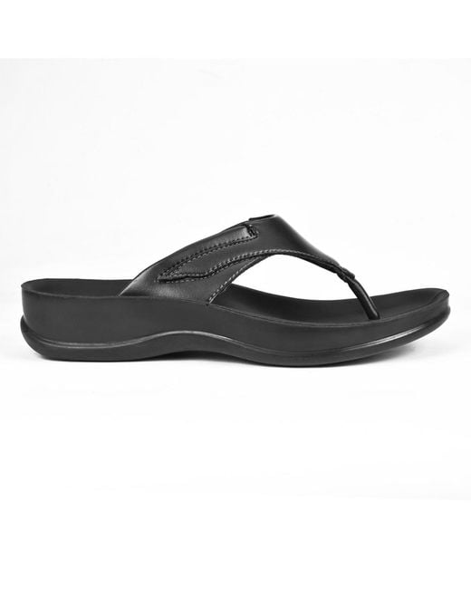 AEROTHOTIC Black Algiz Comfortable Sandal