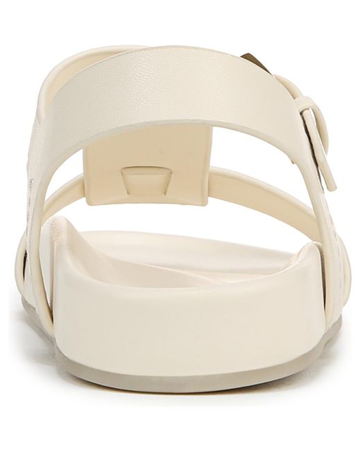 Franco Sarto White Bellamy Open Round Toe Strappy Sandals
