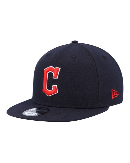 KTZ Synthetic Navy Cleveland Guardians Primary Logo 9fifty Snapback Hat ...
