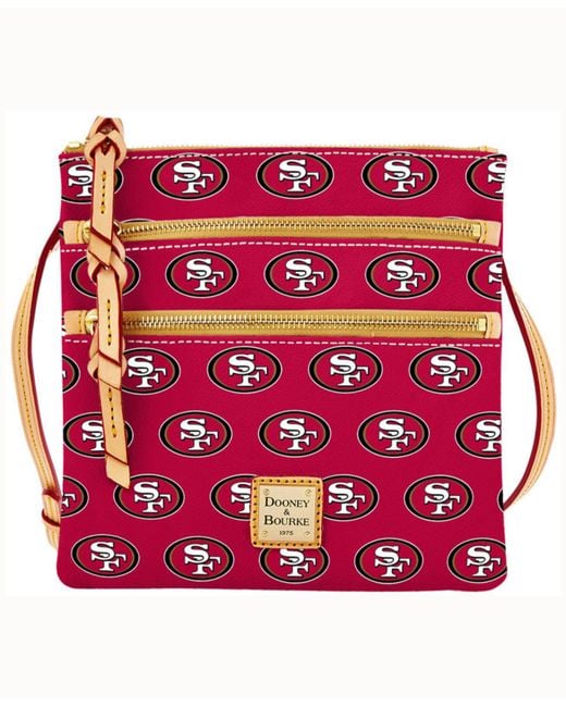 Dooney & Bourke Red San Francisco 49ers Triple-zip Crossbody Bag
