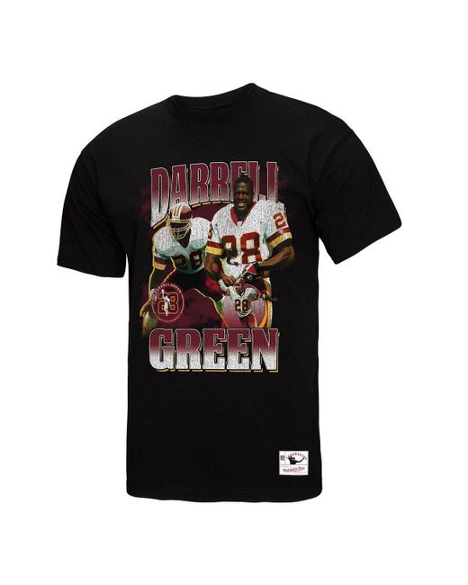 Mitchell & Ness Black Darrell Green Washington Commanders Player Graphic T-shirt for men
