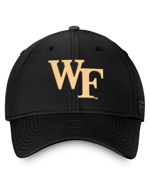 Top Of The World Black Wake Forest Demon Deacons Reflex Flex Hat for men