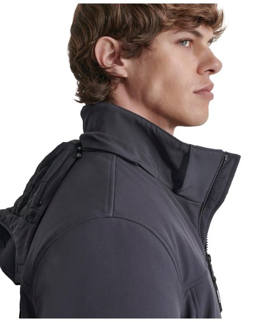 DKNY Black 3-in-1 Systems Jacket for men