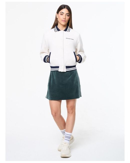Sergio Tacchini White Marisa Varsity Jacket