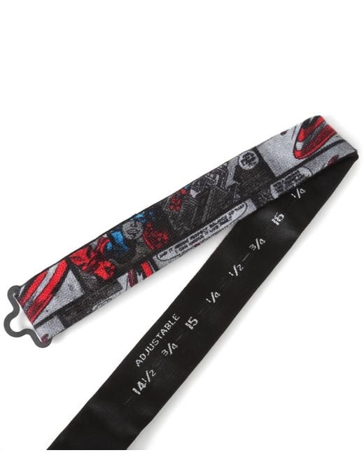 Marvel Blue Captain America Comic Bow Tie for men