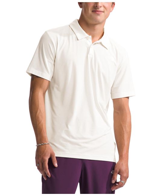 The North Face White Adventure Short Sleeve Polo Shirt for men