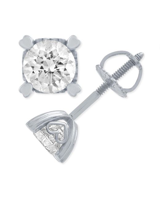 Macy's Metallic Diamond Stud Earrings
