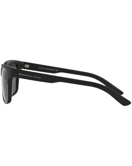 ARMANI EXCHANGE Black Polarized Sunglasses Ax4026s