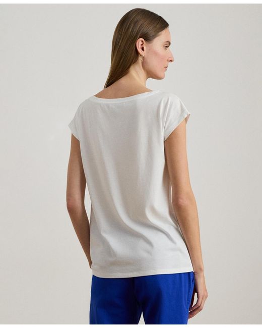 Ralph Lauren Blue Graphic Short-sleeve Top