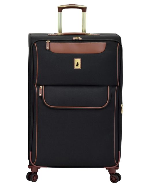 London Fog Black Westminster 29" Expandable Check-in Spinner