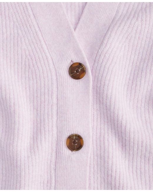 On 34th Purple Three-button Shaker Cardigan