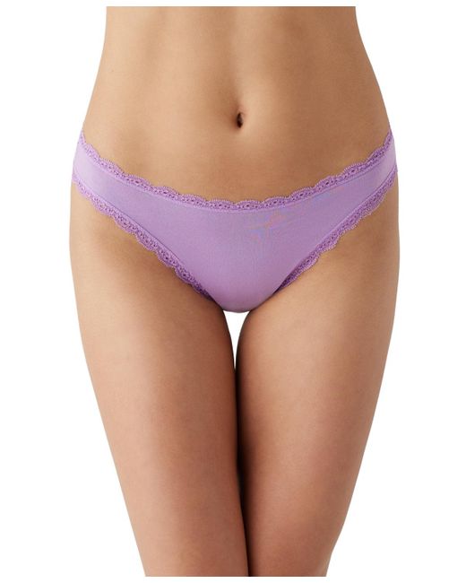 B.tempt'd Purple By Wacoal Inspired Eyelet Thong Underwear 972219