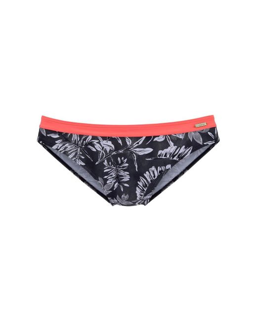 Lascana Brown Printed Classic Bikini Swimsuit Bottom