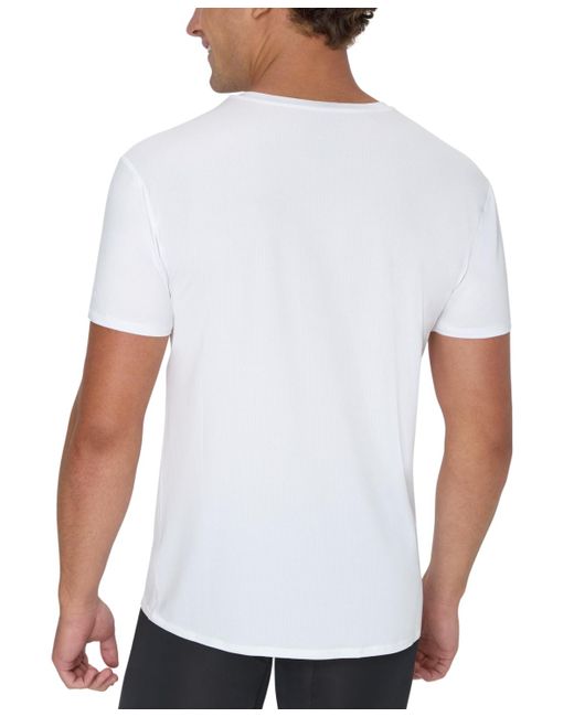 Hanes White 3pk. Ultimate Moves X-temp Performance V-neck T-shirts for men