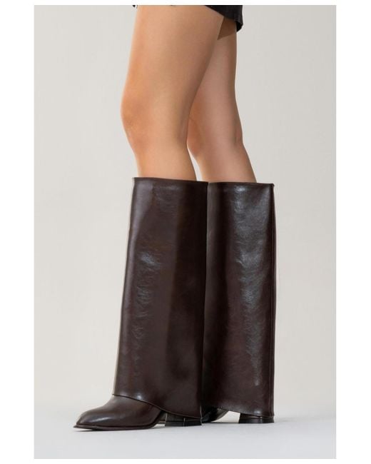 Prologue Shoes Brown Maybe Chunky Heel Boot ()