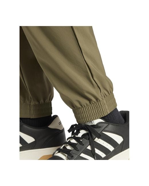 Adidas Green Essentials Small Logo Cargo Pants for men