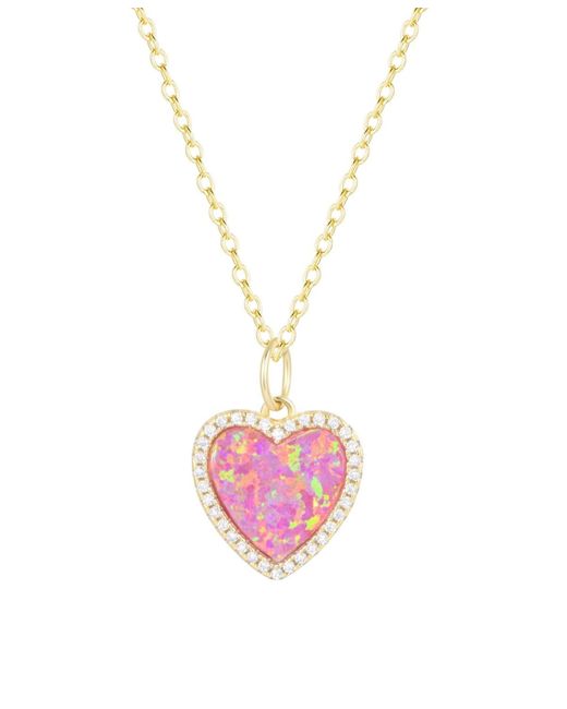 KAMARIA Pink Heart Necklace