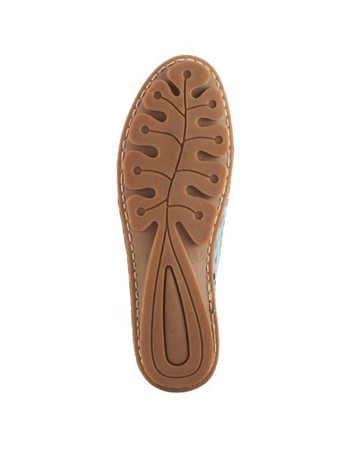 Spring Step Blue Brandal Slip-on Shoe