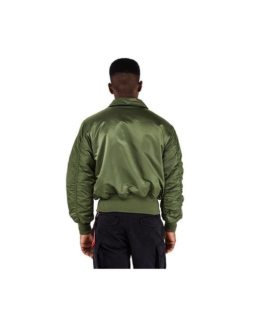 Alpha Industries Green Alpha Cwu 45/p Flight Jacket for men