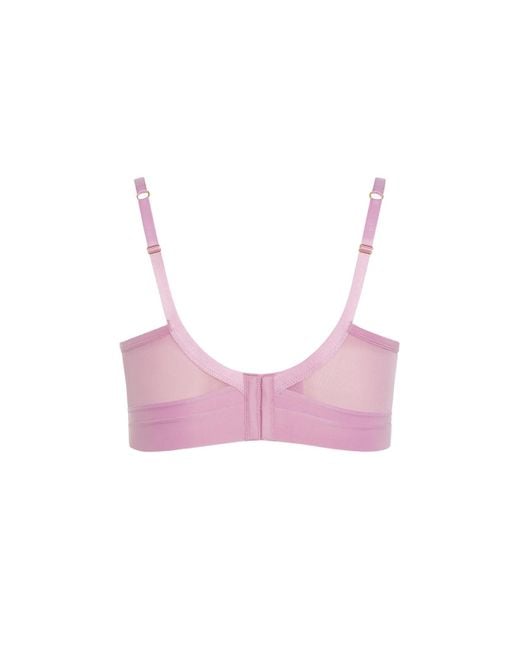 City Chic Pink Plus Size Alexis Contour Longline Bra