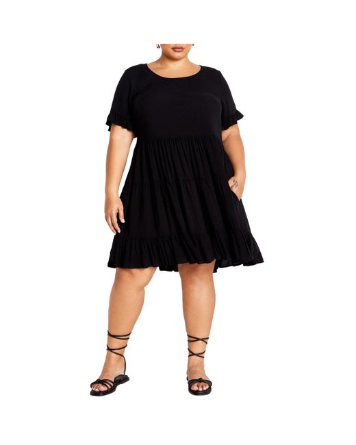 City Chic Black Plus Size Nikki Dress
