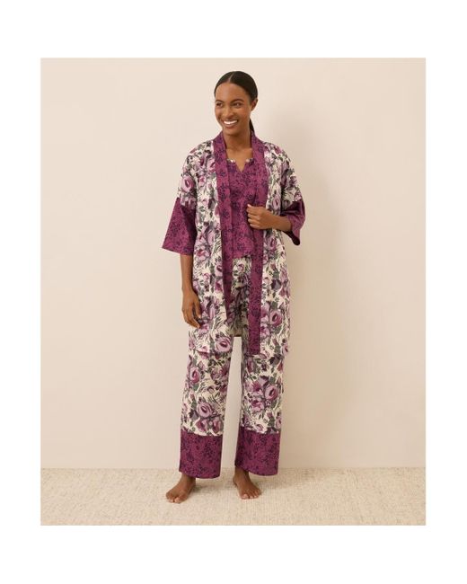 Pact Red Organic Cotton Staycation Short Robe