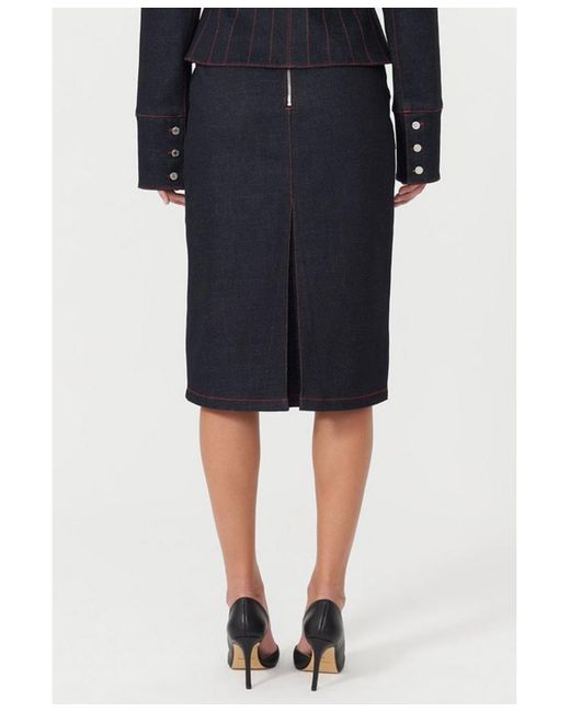 Jendue Black Davidson Pencil Skirt
