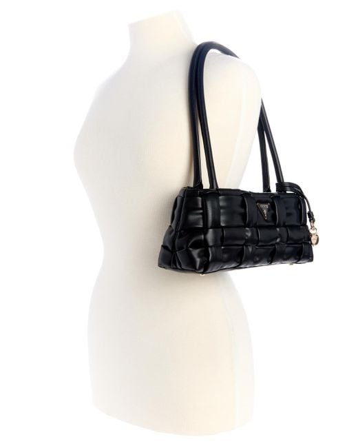 Guess Black Marion Shoulder Satchel Bag