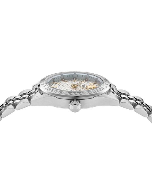 Versace Metallic V-code Stainless Steel Bracelet Watch