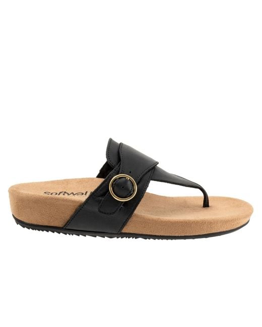 Softwalk® Black Belize 2.0 Sandal