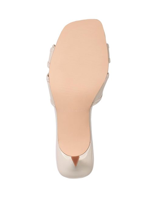 Marc Fisher White Delphy Slip-on Sandals