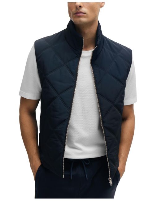 Boss Blue Boss By Regular-fit Quilted Gilet for men