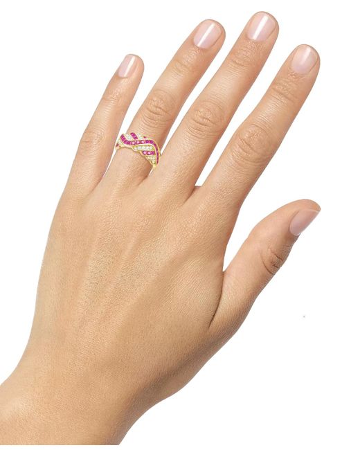 Macy's Pink Created Sapphire