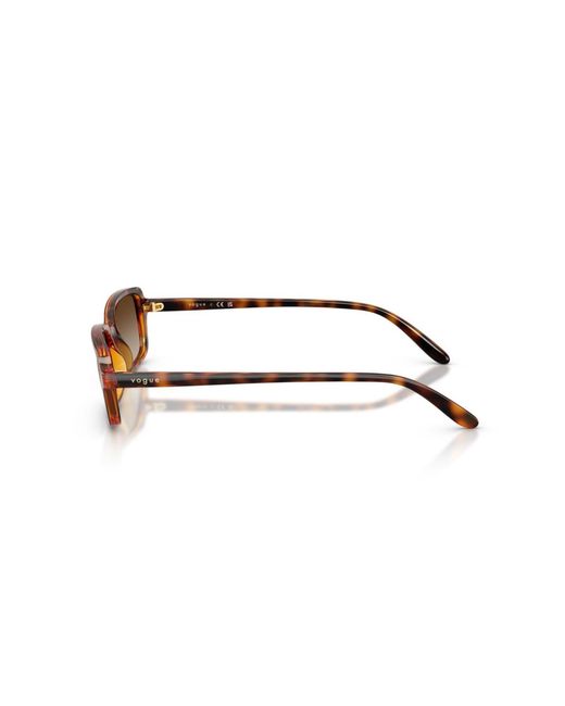 Vogue Eyewear Brown Rectangle Sunglasses