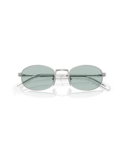 Prada Metallic Oval Sunglasses
