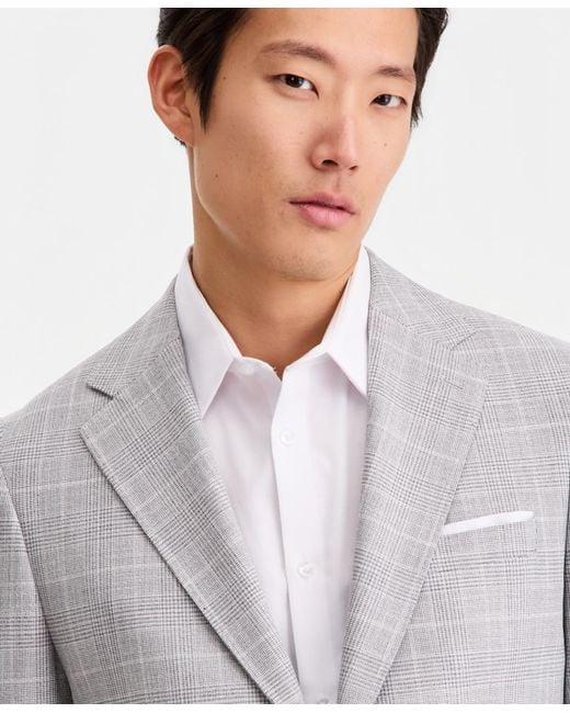 Calvin Klein Gray Slim-fit Blazer for men