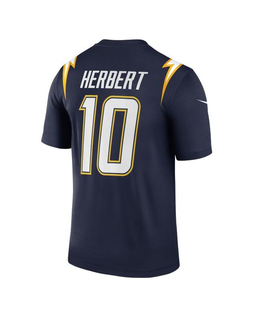 Nike Blue Justin Herbert Los Angeles Chargers Alternate Super Chargers Legend Player Performance Top for men