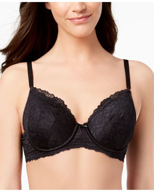 INC International Concepts Inc Perfect Coverage Lace T-shirt Bra, Created  For Macy's in Black