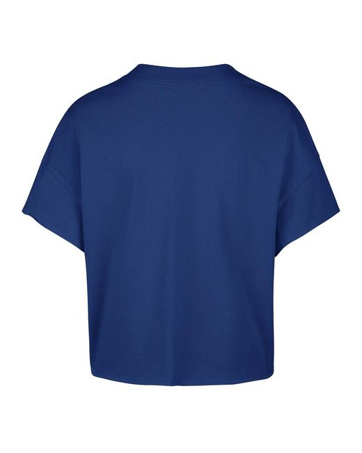 '47 Blue Golden State Warriors Elation Oversized Notch Neck T-shirt