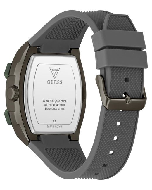 Guess Gray Grey Gunmetal Multi-function Watch for men