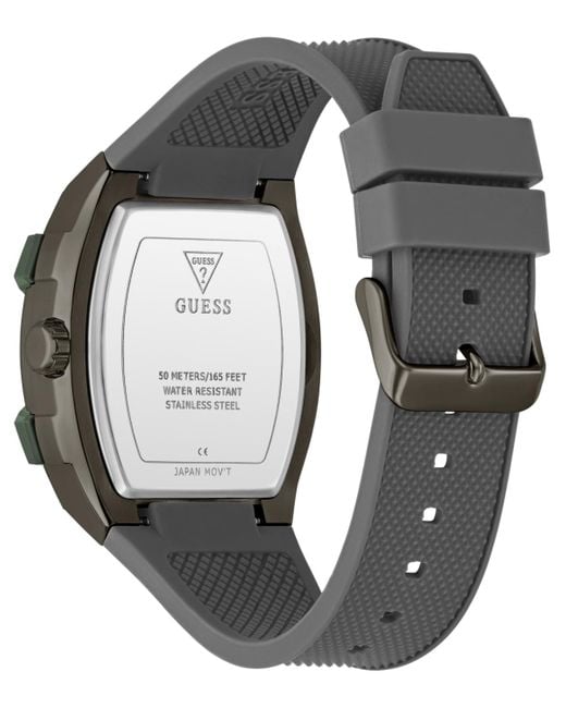 Guess Gray Grey Gunmetal Multi-function Watch for men