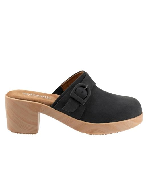 Softwalk® Black Ferrara Clog