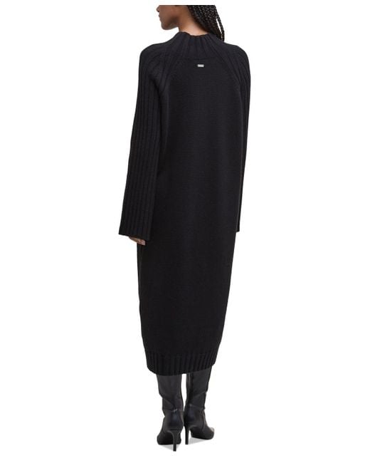 Barbour Black Knitted Vera Midi Dress