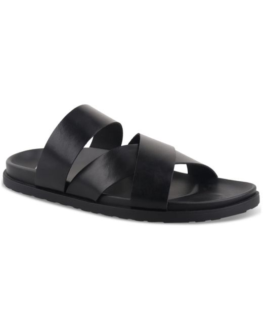 Alfani Black Santiago Slip-on Strap Sandals for men