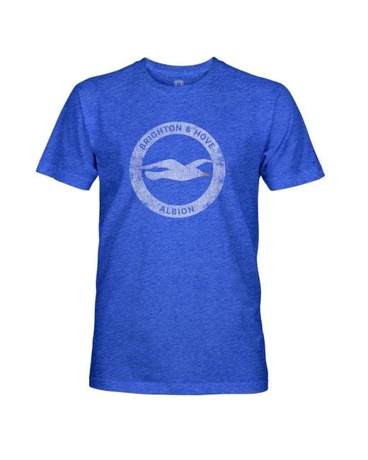 1863fc Blue Kaoru Mitoma Brighton And Hove Albion Player Name Number Vintage Tri-blend T-shirt for men